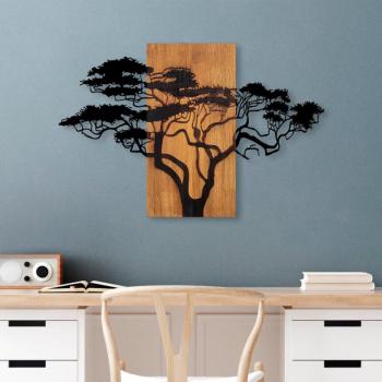 Acacia Tree - 387 Fa fali dekoráció 90x58 Dió-Fekete kép