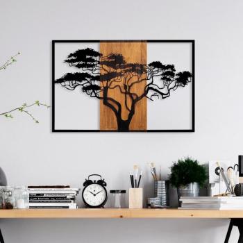 Acacia Tree - 388 Fa fali dekoráció 90x58 Dió-Fekete kép