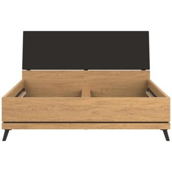 Ágy Ate At15/160 tölgy/Fekete kép