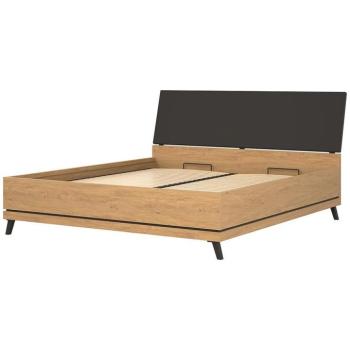 Ágy Ate At15/180 +konténerrel tölgy/Fekete kép