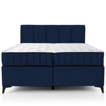 Ágy Greta 160/200 Amon 07 sötétkék + matrac kép