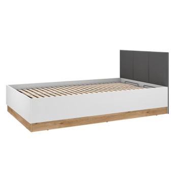 Ágy Torino 120+Fém váz lifttel  1201 fehér/tölgy castello/grafit kép