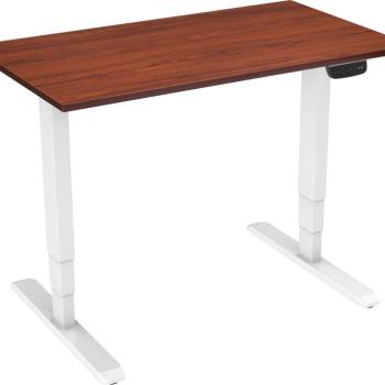 AlzaErgo Table ET1 NewGen fehér + lap TTE-12 120x80cm barna furnérral kép