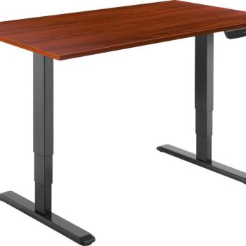 AlzaErgo Table ET1 NewGen fekete + TTE-03 160x80 cm barna asztallappal kép