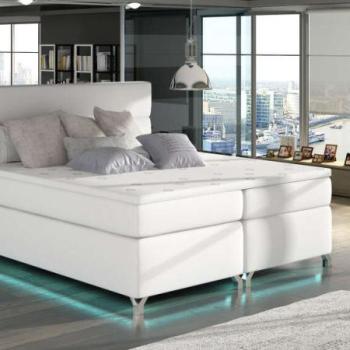 Amadeo 140x200 boxspring ágy matraccal fehér kép