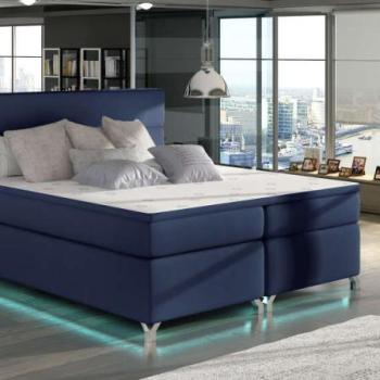 Amadeo 140x200 boxspring ágy matraccal sötétkék kép