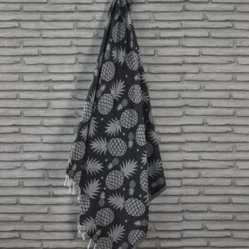 Ananas Fouta (strand törölköző) Antracitszürke kép