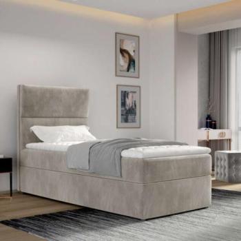 Arco 90x200 boxspring ágy matraccal bézs kép