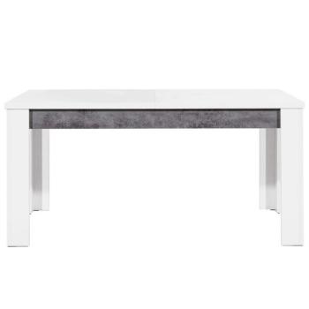 Asztal Brando B10 Fehér/Konkrét kép