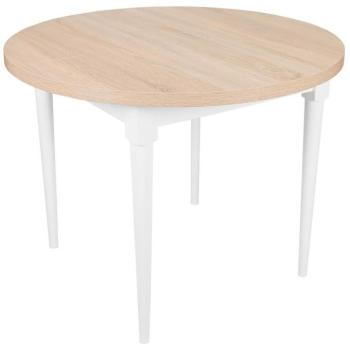 Asztal Odys ST-35 100x100+35 sonoma/fehér kép