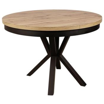 Asztal St-42 120+2x50 Tölgy Wotan/Tölgy -Fém láb kép