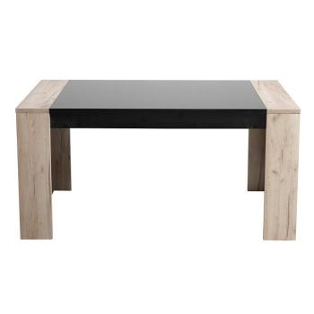 Asztal Toledo TS 155x90 szürke tölgy/fekete 11008829 kép