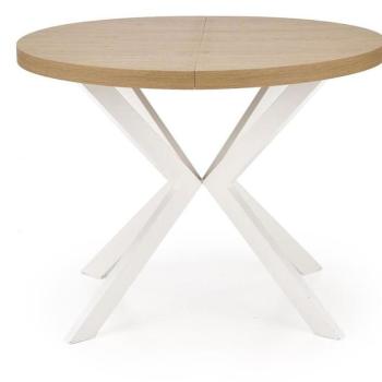 Asztall Peroni 100x250 lap/acél – tölgy arany/fehér kép