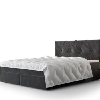 Atlea Boxspring ágy matraccal 140x200 (Bonell) fekete kép