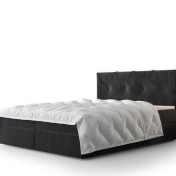 Atlea Boxspring ágy matraccal 160x200 (Bonell) fekete kép