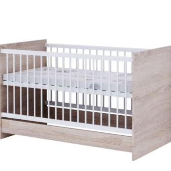 Baby Shop Basic 70×140-es átalakítható babaágy - sonoma tölgy kép