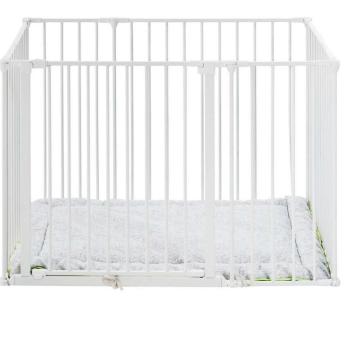 BabyDan Square playpen fehér járóka + matrac kép