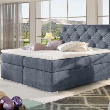 Balvin 160x200 boxspring ágy matraccal kék kép