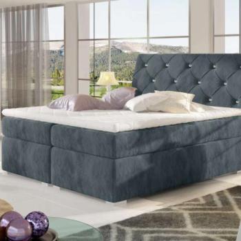 Balvin 160x200 boxspring ágy matraccal sötétszürke kép