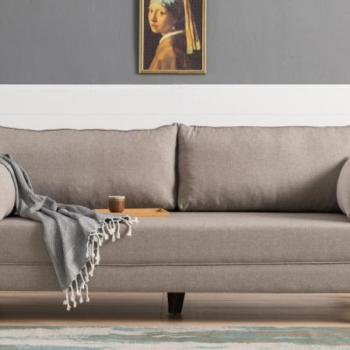 Bella Sofa Bed - Cream 3 Személyes kanapé 208x81x85 Krém kép