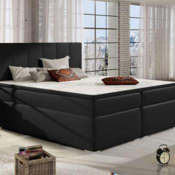 Bolero 140x200 boxspring ágy matraccal fekete kép