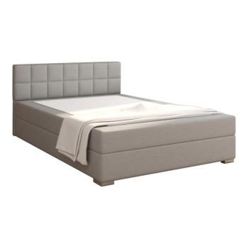 Boxspring típusú ágy 120x200, világosszürke, FERATA KOMFORT kép