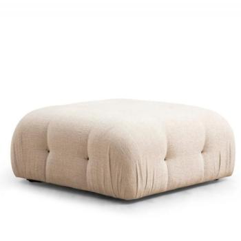 Bubble Pouffe - Cream Bouclette Puff 95x95x45 Krém kép