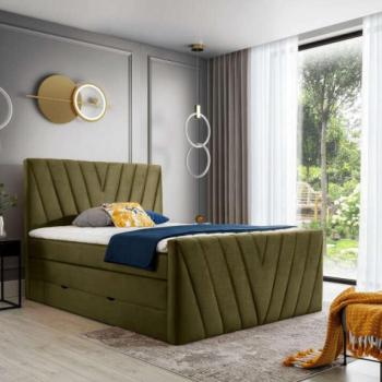 Candice 180x200 boxspring ágy matraccal zöld kép