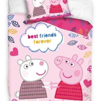 CARBOTEX Ágyneműhuzat Peppa malac és Suzy Best Friends 140×200 cm kép