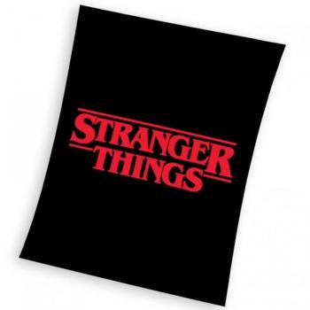 CARBOTEX Gyerek pléd Stranger Things Fekete 150×200 cm kép