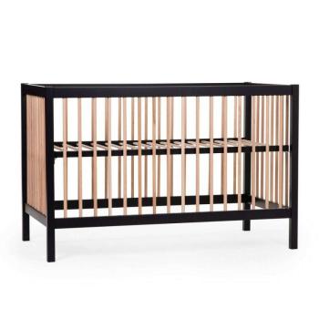 CHILDHOME - COT 97 - Babaágy - 120x60Cm Fekete - Fa kép