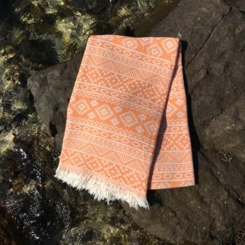 Cicim Fouta (strand törölköző) narancs kép