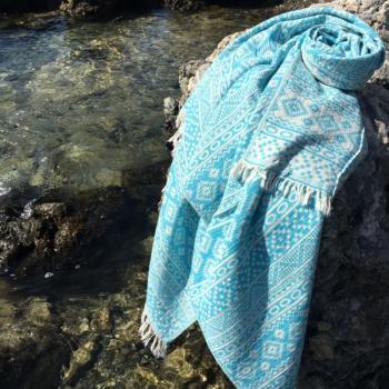 Cicime Fouta (strand törölköző) Türkiz kép