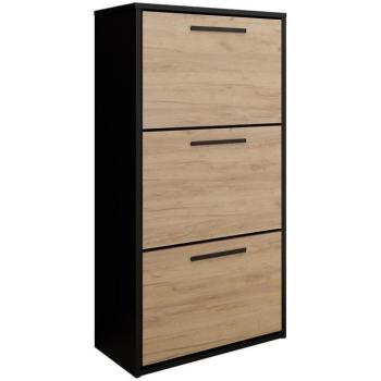 Cipősszekrény Asper Álló Fr. Craft/Fekete kép