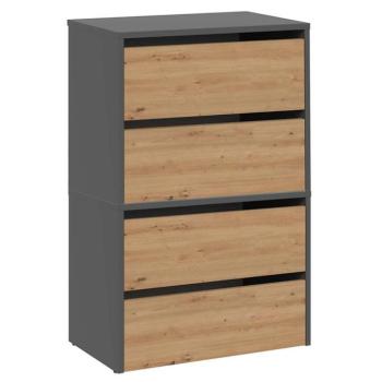 Cipősszekrény Modo X2 Antracit/Artisan kép