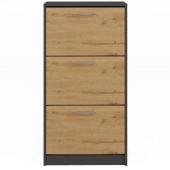 Cipősszekrény Paula Antracit/Artisan kép