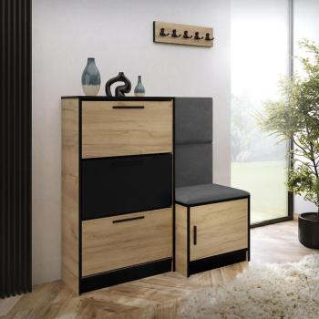 Cipőszekrény Kpl Foli Craft + Szürke (ITAKA 50) kép