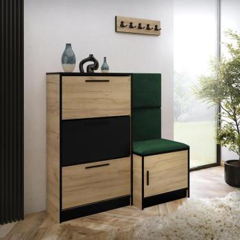 Cipőszekrény Kpl Foli Craft + Zöld (KRONOS 19) kép