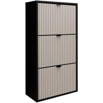 Cipőszekrény Laro I Álló Fekete/Kasmír/ Fekete kép