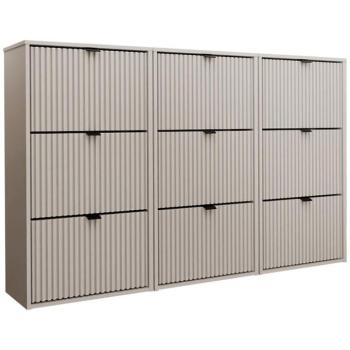 Cipőszekrény Laro Iii Függő Kasmír/Kasmír/ Fekete kép