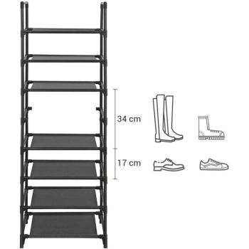 Cipőtartó, sokoldalú rendszerező, 16-20 pár cipőhöz kép