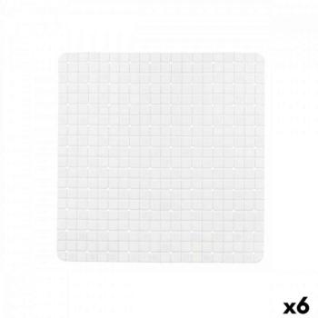 Csúszásmentes tusfürdő Kockás Fehér PVC 50,3 x 50,3 x 0,7 cm (6 e... kép