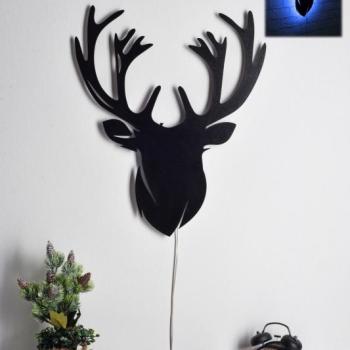 Deer 2 - Blue Dekoratív LED világítás 25x30 Kék kép