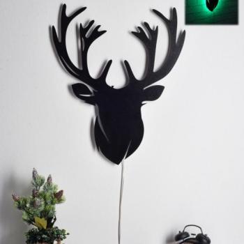 Deer 2 - Green Dekoratív LED világítás 25x30 Zöld kép