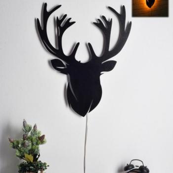 Deer 2 - Yellow Dekoratív LED világítás 25x30 Sárga kép