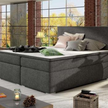 Divalo 160x200 boxspring ágy matraccal sötétszürke kép