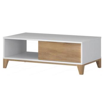 Dohányzóasztal Brio KLS pacific walnut/crystal white kép