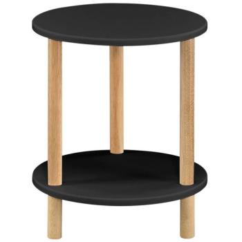 Dohányzóasztal Gc7405 35x35x43 Fekete/Természetes kép