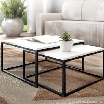 Dohanyzóasztal Loftiko Fehér kép