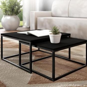 Dohanyzóasztal Loftiko Fekete kép